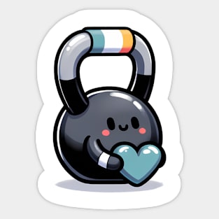 Kettlebell Crush: Love Your Workout! Sticker